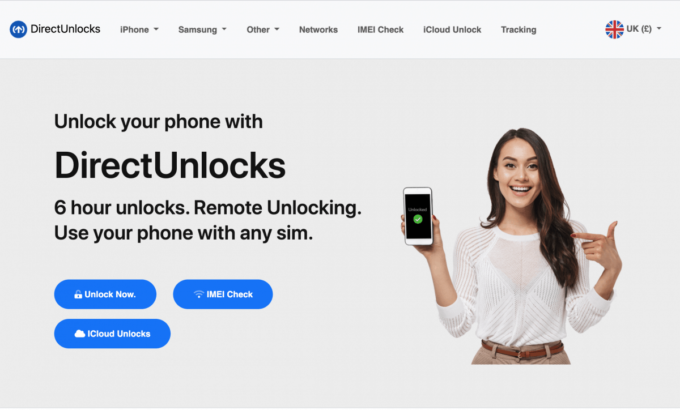 Direct Unlocks website