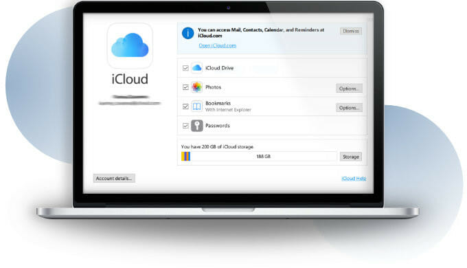 iCloud account on macbook