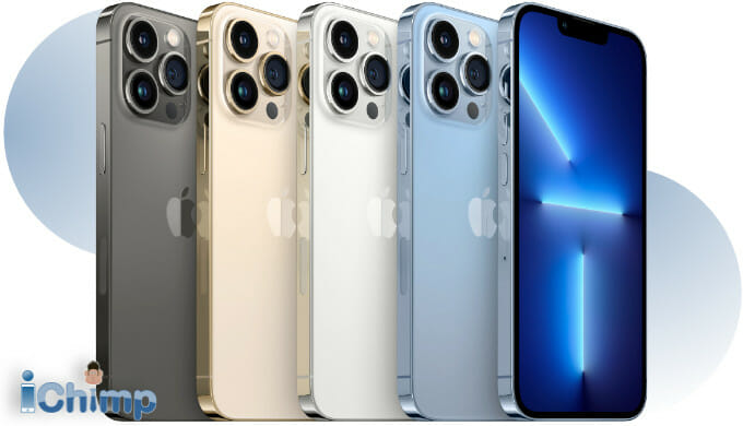 Phone 13 Pro in a range of colors