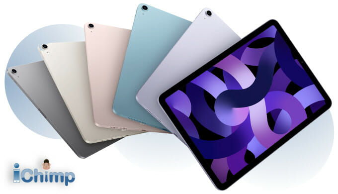 iPad Air in different colors