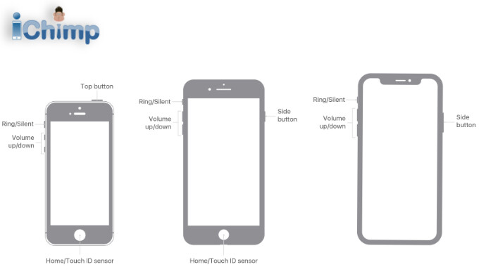 iPhone button locations